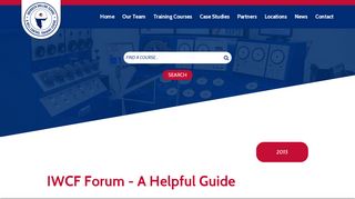 
                            9. IWCF Forum - A Helpful Guide - Aberdeen Drilling School