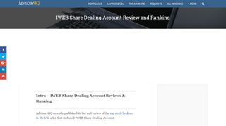 
                            9. IWEB Share Dealing Account Review and Ranking – AdvisoryHQ