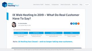 
                            9. IX Web Hosting In 2019: What Do IX Web Hosting …