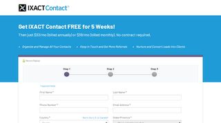
                            3. IXACT Contact - FREE Trial Signup