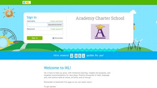
                            2. IXL - Academy Charter School - IXL.com