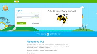 
                            3. IXL - Alto Elementary School