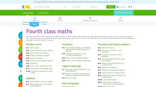 
                            5. IXL - Fourth class maths practice