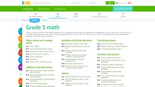 
                            1. IXL | Learn grade 5 math