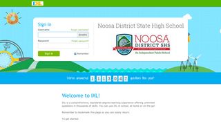 
                            7. IXL - Noosa District State High School