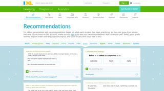 
                            1. IXL | Personalized skill recommendations