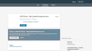 
                            2. IXO Group - http://joeartid.ixogroup.com | LinkedIn