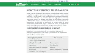 
                            2. Iziplay Registrazione e apertura conto - Iziplay Login