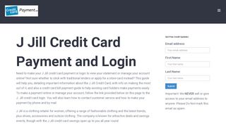 
                            9. J Jill Credit Card Payment - Login - Address - Customer ...