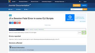 
                            2. J3.x:Session Fatal Error in some CLI Scripts - Joomla ...