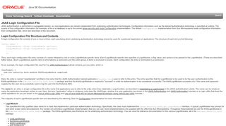 
                            1. JAAS Login Configuration File - Oracle Docs