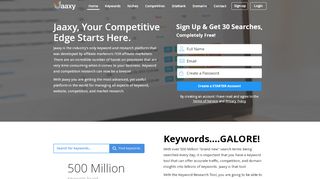 
                            6. Jaaxy | The Worlds Most Advanced Keyword Tool