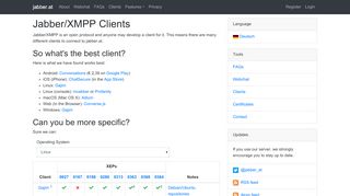 
                            7. jabber.at - Jabber/XMPP Clients