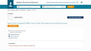 
                            4. Jabirufun | Complaints | Better Business Bureau® Profile