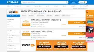 
                            7. Jabong Offers & Coupons: Flat Rs.1001 off| (Aug 29-30 ...