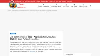 
                            3. JAC Delhi 2019 Admissions, Application Form, Fee, Date ...