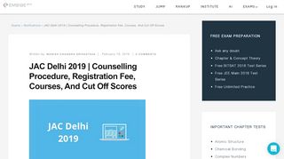 
                            5. JAC Delhi 2019 | Important Dates, Counselling Procedure ...
