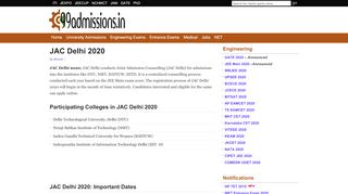 
                            9. JAC Delhi 2020: Joint Admission Counselling- Dates, Choice ...