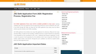 
                            2. JAC Delhi Application Form 2020: Registration Process ...