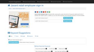 
                            8. Jacent retail employee sign in