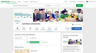 
                            5. Jack Henry & Associates Employee Benefits and Perks ...