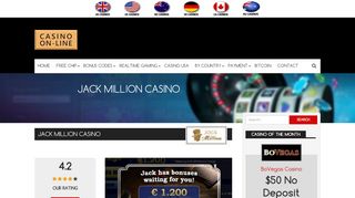 
                            9. Jack Million Casino Bonus Codes & Review - …