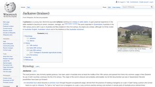 
                            1. Jackaroo (trainee) - Wikipedia
