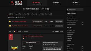 
                            6. Jackpot Wheel Casino Bonus Codes | All Jackpot Wheel ...