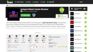 
                            7. Jackpot Wheel Casino Review | Honest casino review from ...