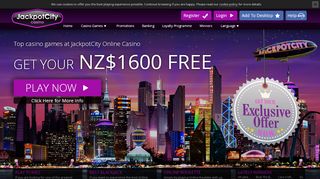 
                            8. JackpotCity Online Casino New Zealand - Get Your …