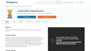 
                            4. Jackrabbit Gymnastics Reviews and Pricing - 2019 - Capterra