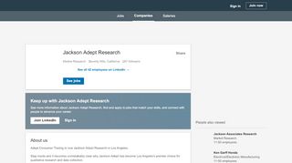 
                            4. Jackson Adept Research | LinkedIn