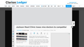 
                            9. Jackson Heart Clinic loses nine doctors to competitor