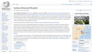 
                            9. Jackson Memorial Hospital - Wikipedia