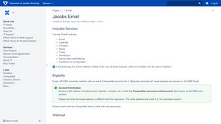 
                            7. Jacobs Email - IT - Teamwork at Jacobs University