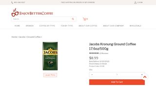
                            10. Jacobs Kronung Ground Coffee, Jacobs Kronung Ground Coffee ...