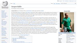 
                            7. Jacques Kallis - Wikipedia