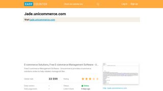 
                            1. jade.unicommerce.com - E-commerce Solutions, Free E ...