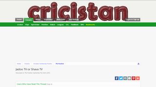 
                            9. Jadoo TV or Shava TV | Pakistan Cricket Forum - Cricistan