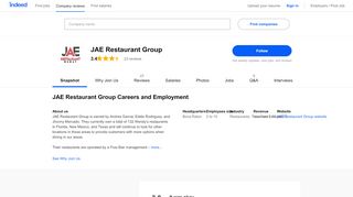 
                            4. JAE Restaurant Group Careers and Employment | Indeed.com