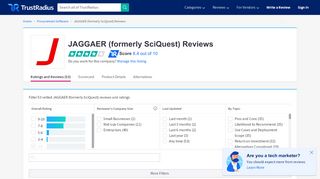 
                            8. JAGGAER (formerly SciQuest) Reviews & Ratings | TrustRadius