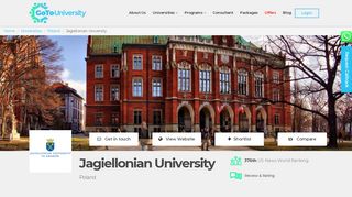 
                            6. Jagiellonian University | Ranking, Fee, Acceptance Rate ...