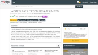 
                            9. Jai Steel Facilitation Private Limited - Financial …