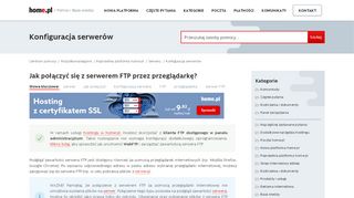 
                            8. Jak połączyć się z serwerem FTP przez przeglądarkę ...