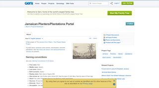 
                            9. Jamaican Planters/Plantations Portal - Geni.com