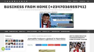 
                            6. Jamalife helpers global in Namibia - BUSINESS FROM HOME (+ ...