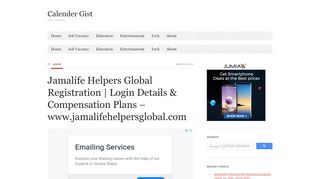 
                            2. Jamalife Helpers Global Registration | Login Details ...