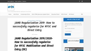 
                            8. JAMB Regularization 2019- How to successfully ... - Legit Portal
