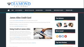 
                            7. James Allen Credit Card and Paying for Your Items