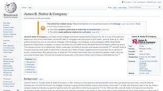 
                            7. James B. Nutter & Company - Wikipedia